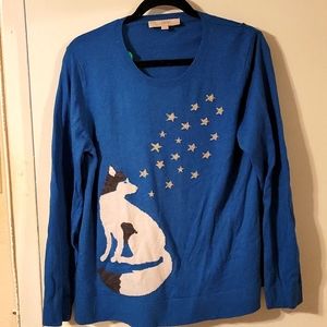 LOFT sweater with dog